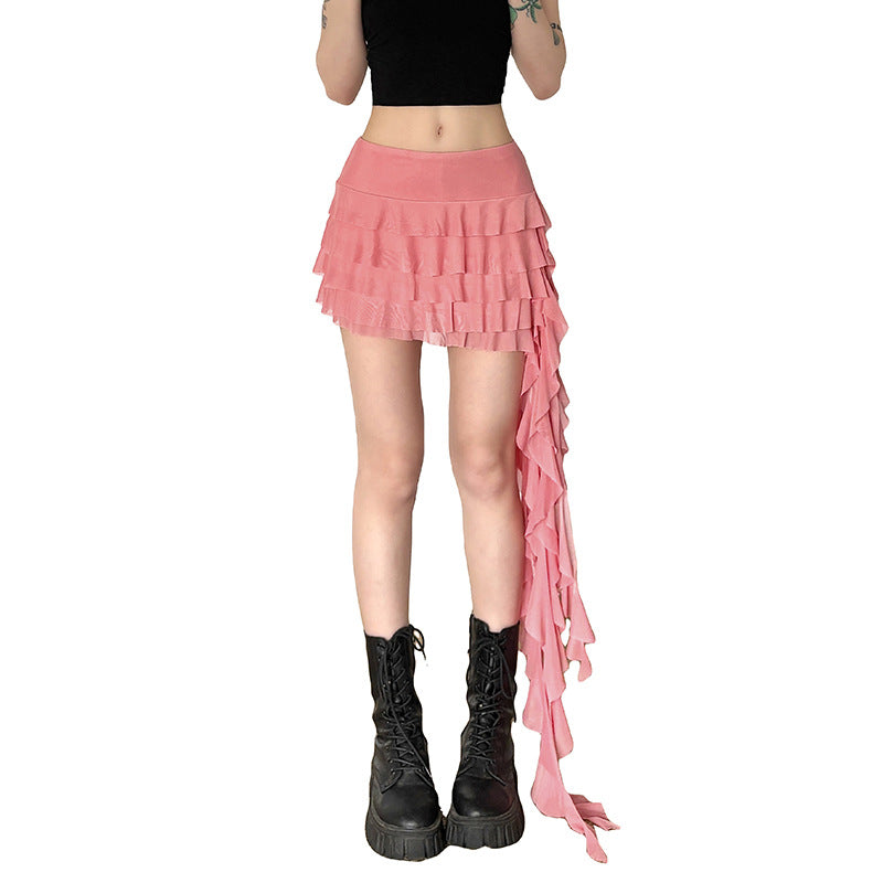 European And American-style Summer New Womens Multi-layer Ruffled Fringed Skirt 79f23a5bf8128421e142de680bc5741b