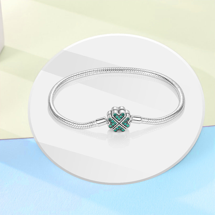 925-Silver-Plated Woven Heart Basic Bracelet Fashionable And Minimalist 2b55e19671c20b415128b111279d39d