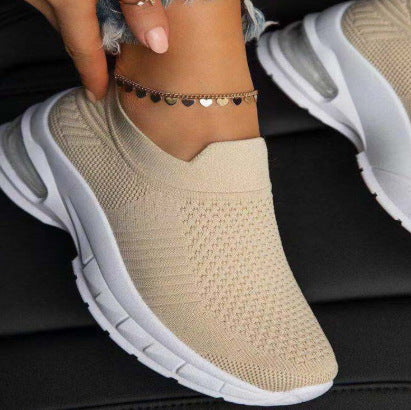 White Sneakers for Women Sports Shoes Vulcanize Female Sock Summer Sneakers Trainers Casual 6d4864f03bf5215ea394116eccc67169