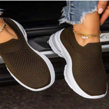 White Sneakers for Women Sports Shoes Vulcanize Female Sock Summer Sneakers Trainers Casual f6a7f3c73377d50bdbc297f132ae4d98