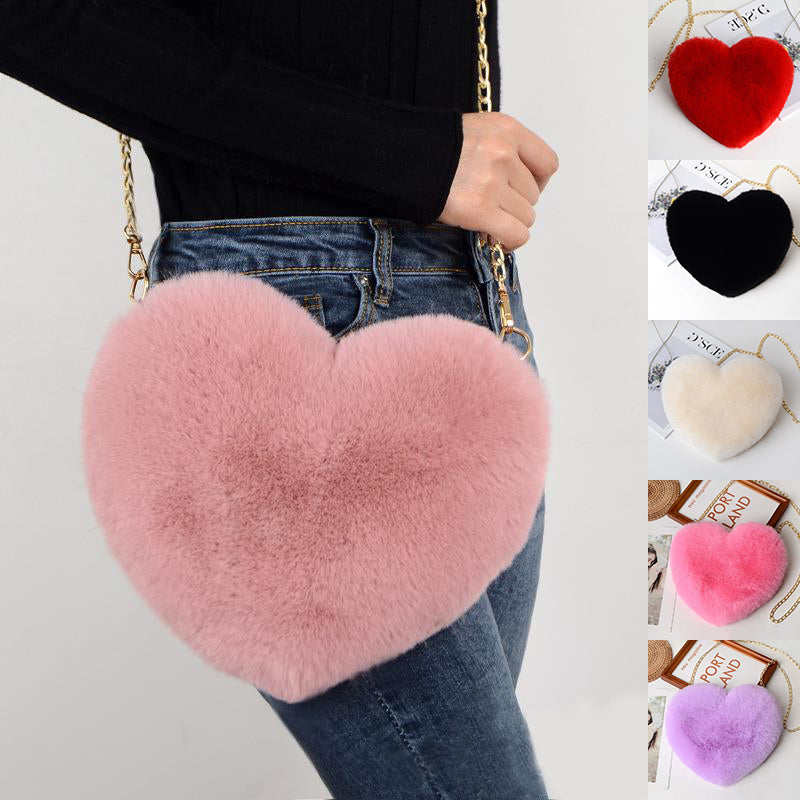 Love Bags For Women Plush Chain Shoulder Bags Valentine's Day Party Bag 8413fab4bfd068d5b5a282eec6ecbed1