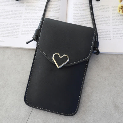 Love Buckle Mobile Phone Bags For Women Transparent Touch Screen Wallet Crossbody Shouder Bags 4449c4a97b8562c40baf10d70ca6c6d5