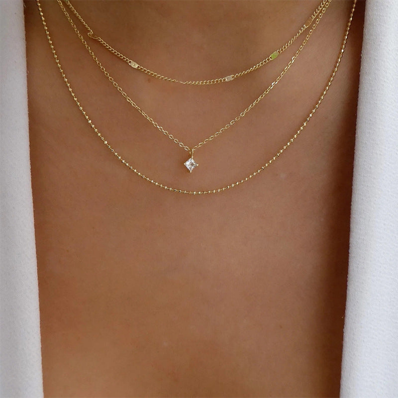 Waterdrop Pendant Vintage Womens Clavicle Chain 7d56c40d794f330b32bbe7adc620ee9d