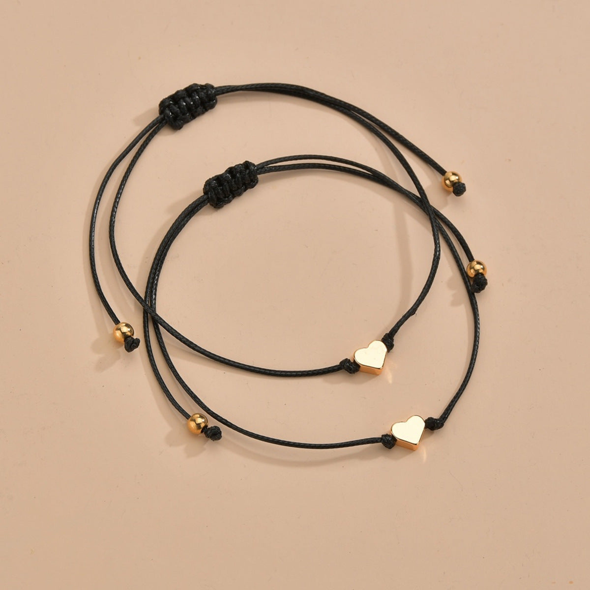 Fashionable And Minimalist Alloy Double-heart Bracelet d1d49cd4bc41823884c1dd2ea50fabba