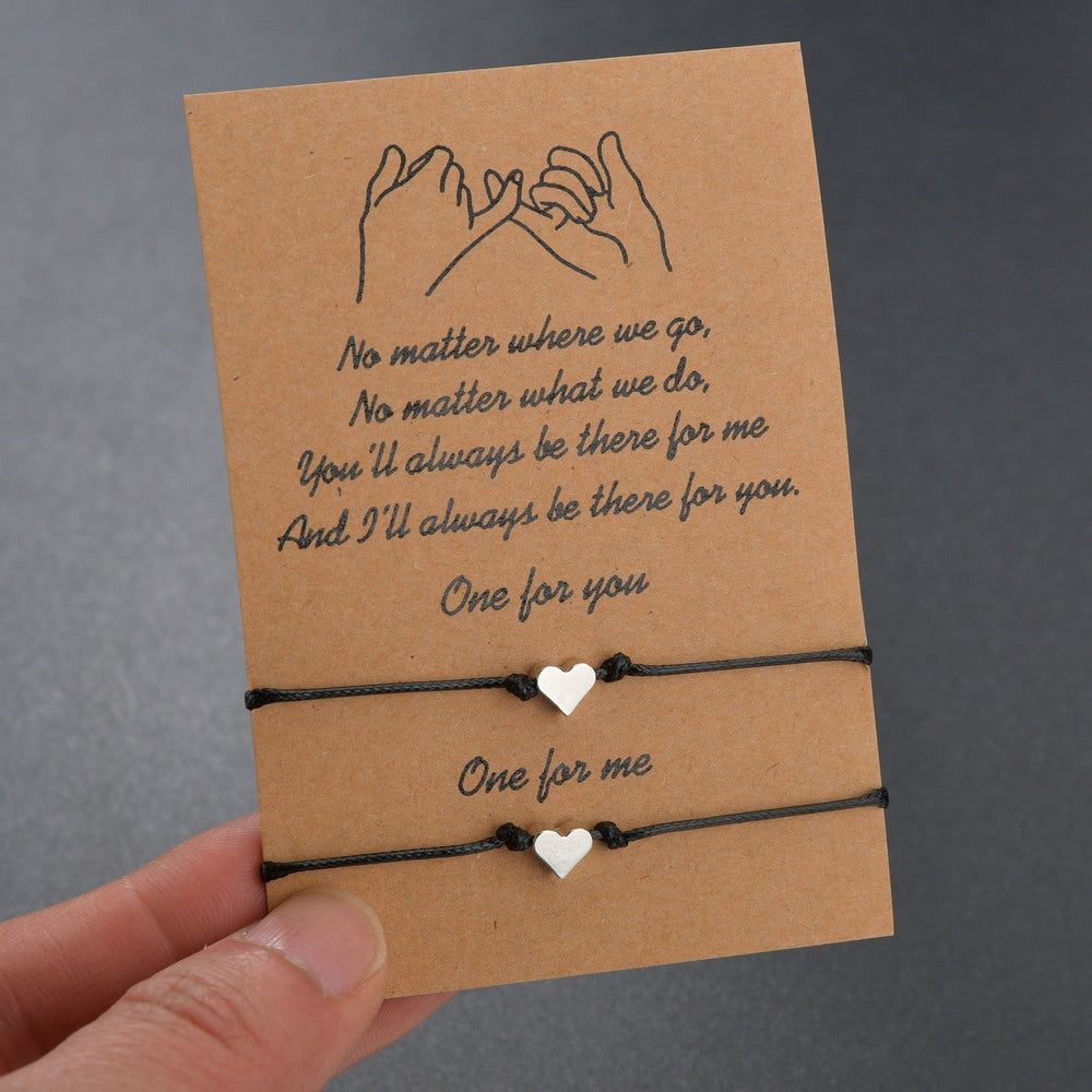 Fashionable And Minimalist Alloy Double-heart Bracelet 6fef762e736649d719c0be01c2d59bff