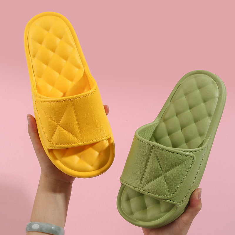 Summer Slippers Plaid Design Bathroom Slippers For Women Shoes cf2542de43a69bef65c42e98d753a27f