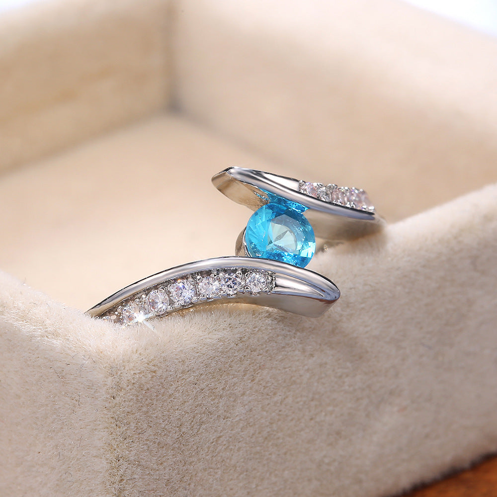 Fashionable Round Zircon Ring For Women ac5efe6d4b0bae4e03ff8119e84f8eae