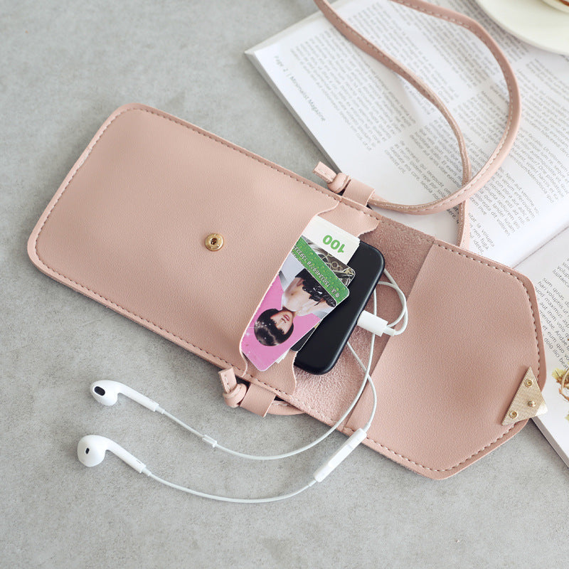 Love Buckle Mobile Phone Bags For Women Transparent Touch Screen Wallet Crossbody Shouder Bags ef906bee45838007136fc7a5246edb88