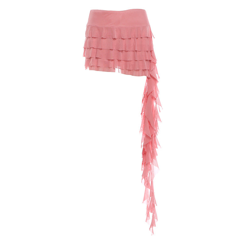European And American-style Summer New Womens Multi-layer Ruffled Fringed Skirt c54b83e1945a37b724fa584ba7a0b22d