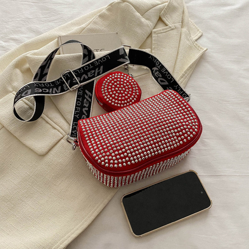 Rhinestone Shoulder Bag With Small Purse Fashion Party Underarm Crossbody Bag For Women Luxury Designer Bags 24dfe0d0a67afe12153aa05961e1aa61