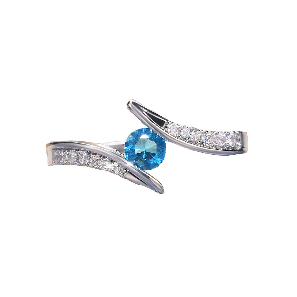 Fashionable Round Zircon Ring For Women 72ef211aa4641b6b8ac3cca4ad5c23c8