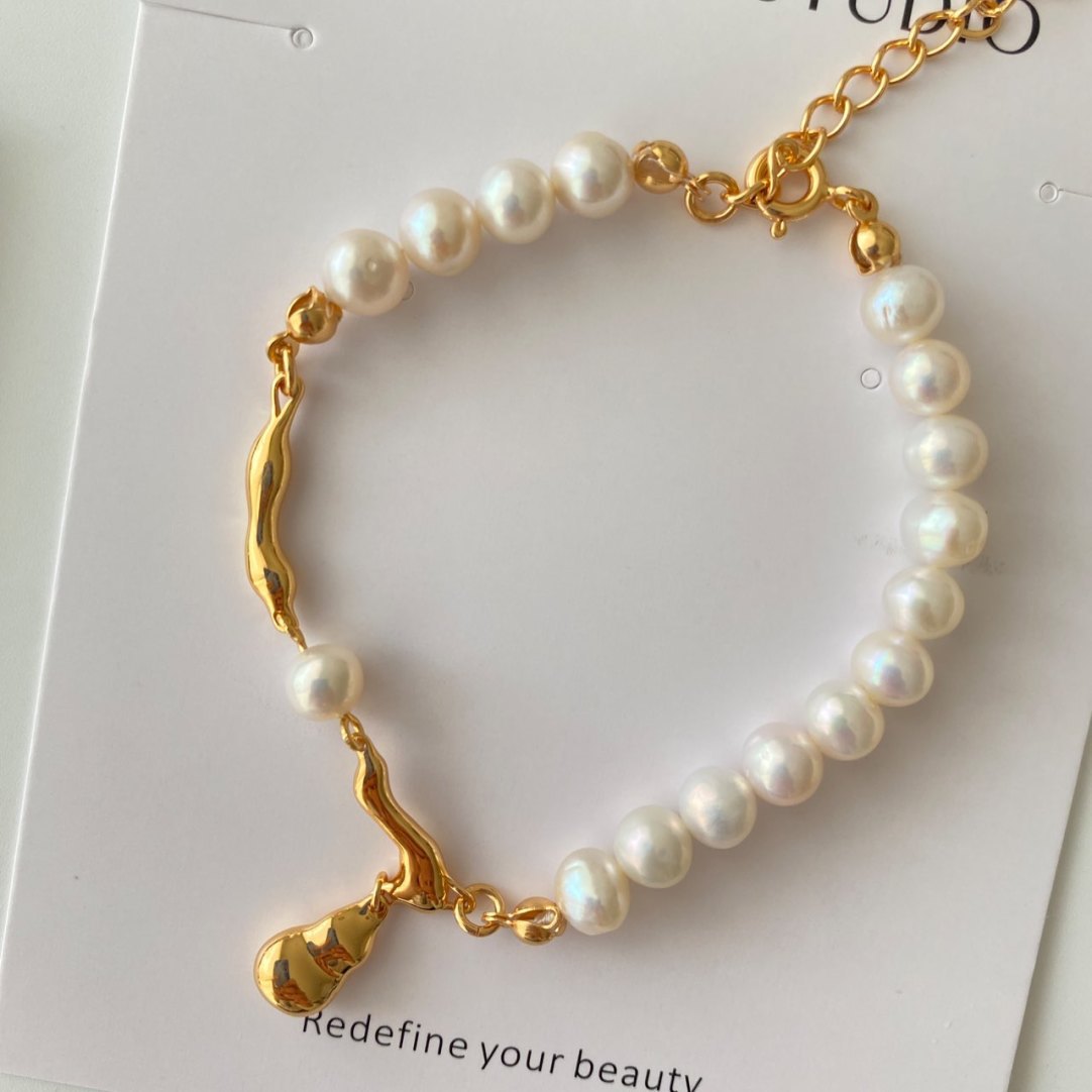 Fashionable Adjustable Pearl-Style Waterdrop Bracelet c102515d558eb6785159719581313b68