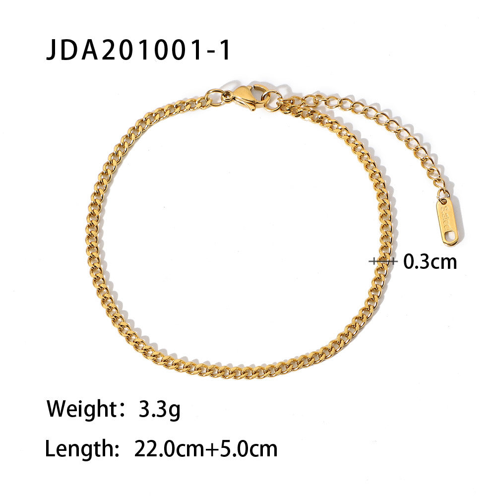 Fashion Stainless Steel Anklets Ornament 1637e4067fd4638c17123a54d7bd08bf