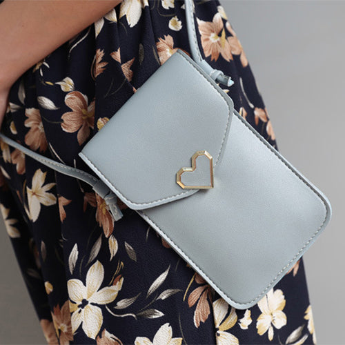 Love Buckle Mobile Phone Bags For Women Transparent Touch Screen Wallet Crossbody Shouder Bags 243ef62a19e2fee9d2ee4454ce42742d
