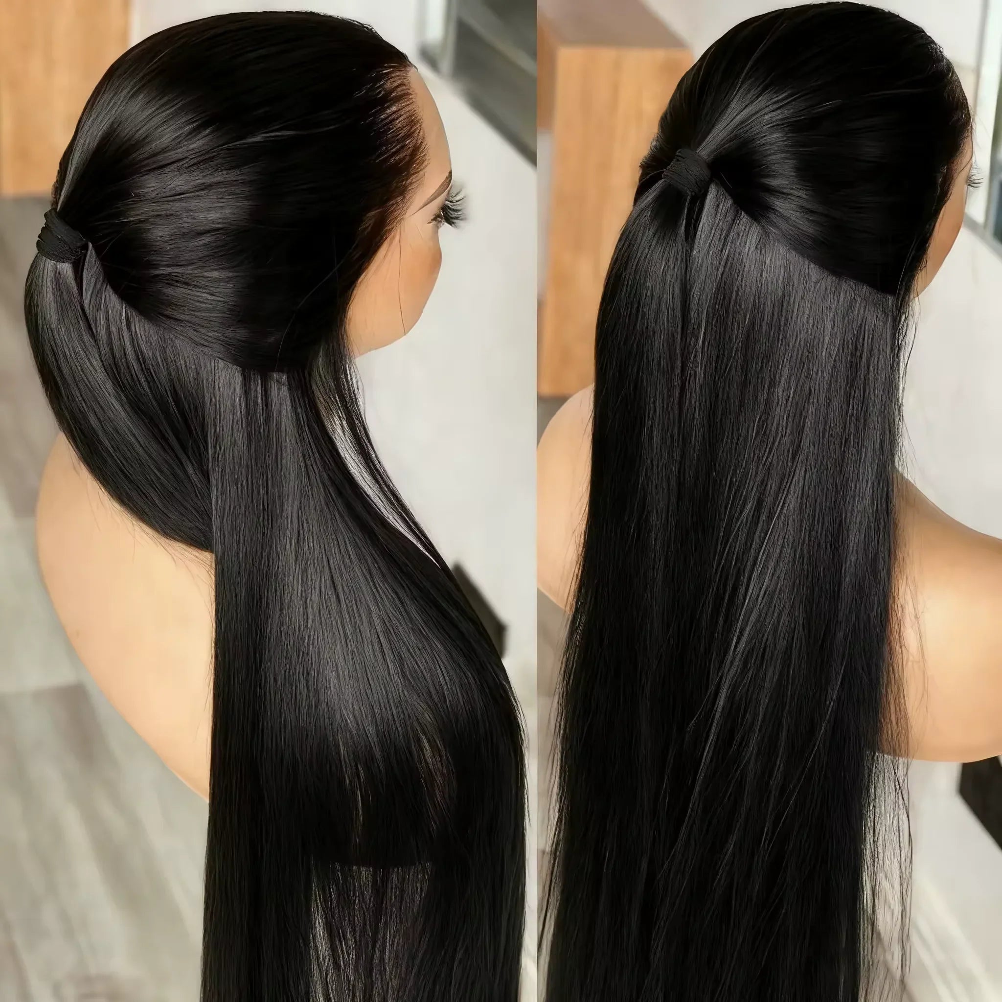 200% Density 42 Inch HD Lace Front Human Hair Wigs Straight 13x4 Transparent Lace Frontal Human Hair Wigs Pre Plucke For Women 200% Density 42 Inch HD Lace Front Human Hair Wigs Straight 13x4 Transparent Lace Frontal Human Hair Wigs Pre Plucke For Women