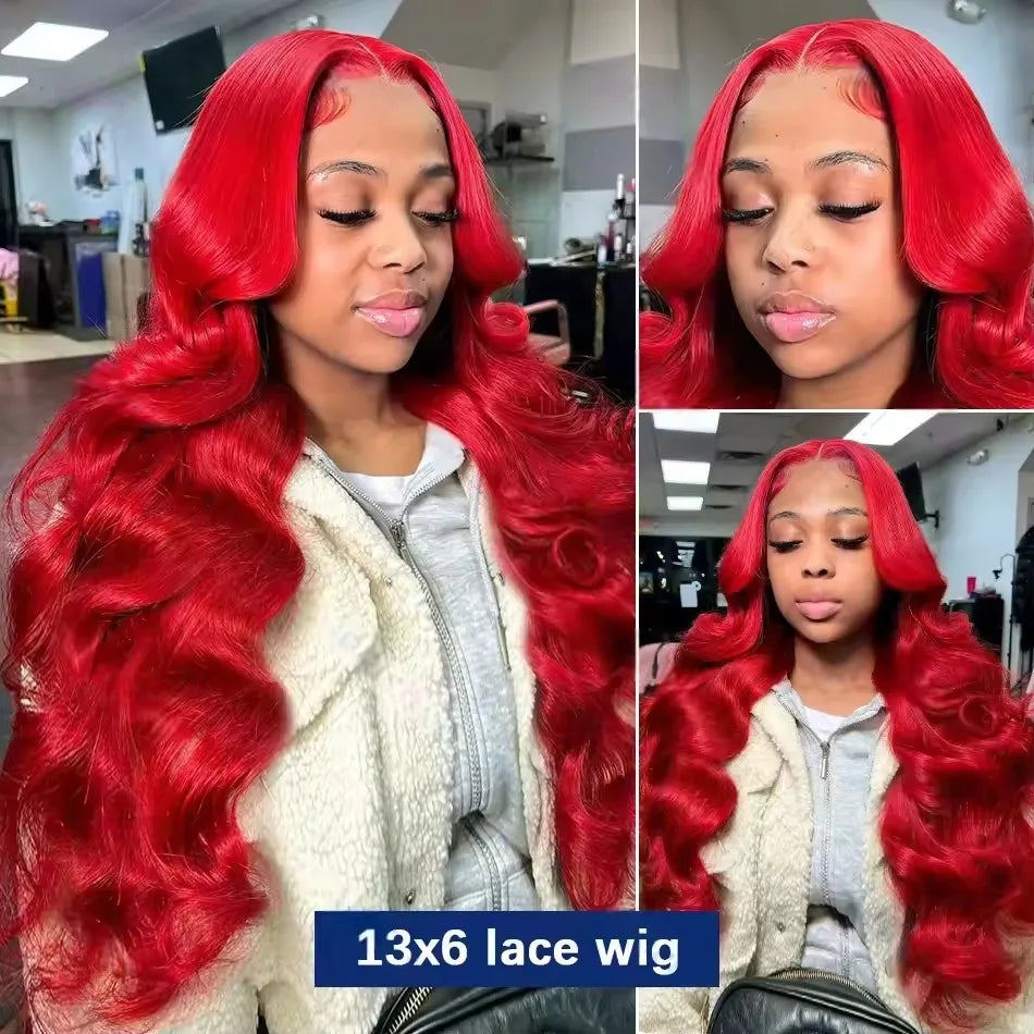 38 40 Inch Hot Red 13x6 Hd Lace Frontal Wigs Human Hair Wig Brazilian Red Colored Body Wave 13x4 Lace Front Wig For Black Women 38 40 Inch Hot Red 13x6 Hd Lace Frontal Wigs Human Hair Wig Brazilian Red Colored Body Wave 13x4 Lace Front Wig For Black Women