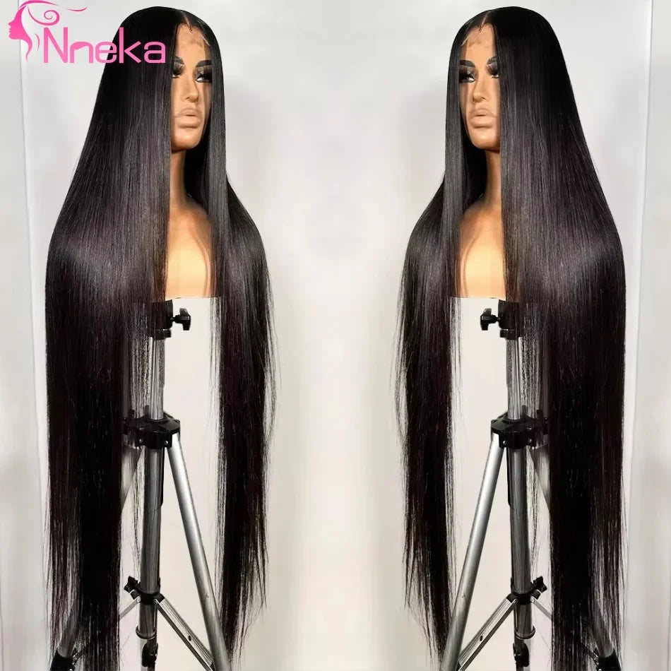 40 Inch Bone Straight Human Hair Wigs 13x4 13X6 HD Lace Front Wigs Human Hair 100% Brazilian Hair For Black Women 220 Density 40 Inch Bone Straight Human Hair Wigs 13x4 13X6 HD Lace Front Wigs Human Hair 100% Brazilian Hair For Black Women 220 Density