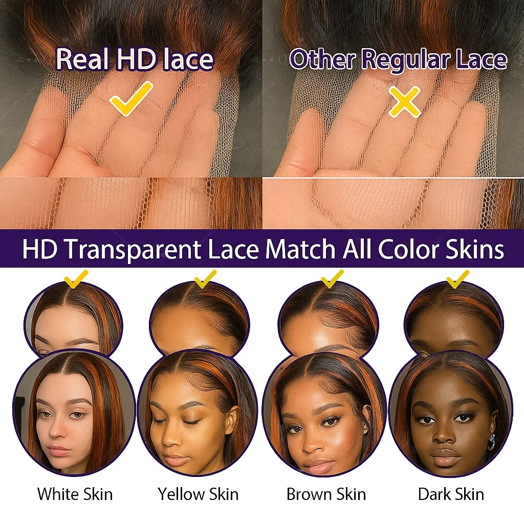 200% Density Ginger Brown Highlight Wig Human Hair Body Wave Lace Front Wigs Pre Plucked Ombre P1B/4 Ginger Orange Colored Wigs 200% Density Ginger Brown Highlight Wig Human Hair Body Wave Lace Front Wigs Pre Plucked Ombre P1B/4 Ginger Orange Colored Wigs