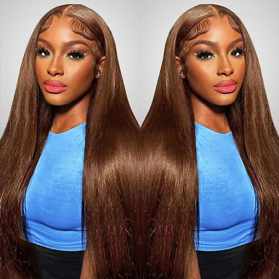 13x6 Straight Chocolate Brown Hd Lace Front Wig Human Hair Chocolate Brown 220 Density Human Hair Frontal Lace Wigs For Women 13x6 Straight Chocolate Brown Hd Lace Front Wig Human Hair Chocolate Brown 220 Density Human Hair Frontal Lace Wigs For Women