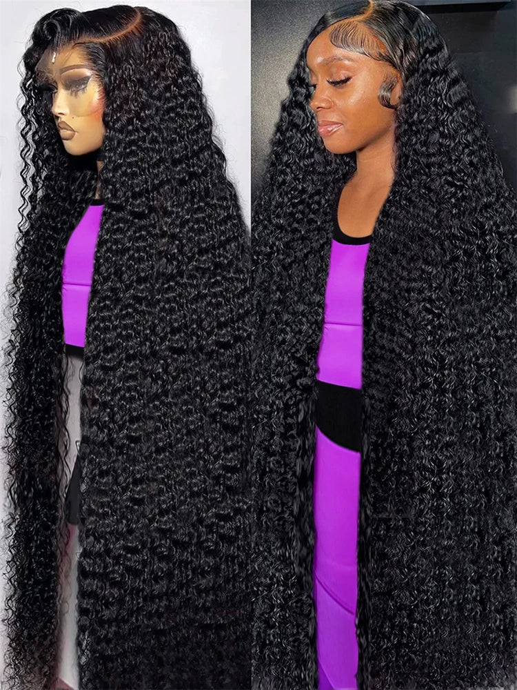 40 50 Inch Deep Wave Frontal Wig 13x4 13x6 360 HD Lace Frontal Wigs 300 Density Water Curly Human Hair Lace Front Wigs For Women 40 50 Inch Deep Wave Frontal Wig 13x4 13x6 360 HD Lace Frontal Wigs 300 Density Water Curly Human Hair Lace Front Wigs For Women