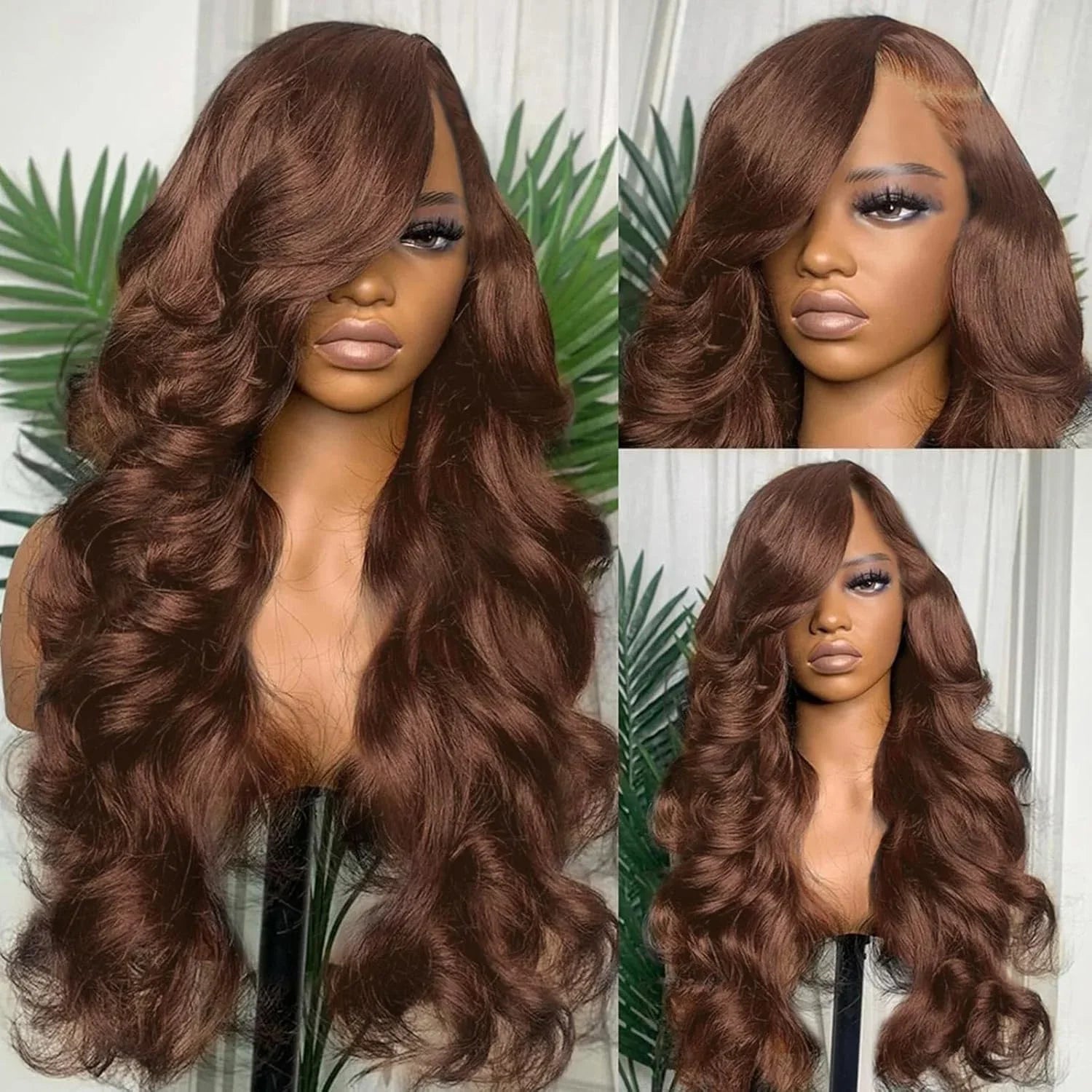 Body Wave Chocolate Brown Lace Front Wigs Human Hair 13x4 13x6 HD Lace Frontal Wig For Women Peruvian Lace Wigs Natural Hairline Body Wave Chocolate Brown Lace Front Wigs Human Hair 13x4 13x6 HD Lace Frontal Wig For Women Peruvian Lace Wigs Natural Hairline
