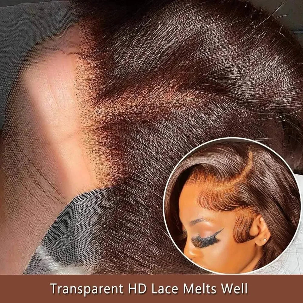 13x4 13x6 Hd Lace Frontal Wig Brazilian Human Hair Wigs Chocolate Brown Body Wave Lace Front Human Hair Wigs For Women 13x4 13x6 Hd Lace Frontal Wig Brazilian Human Hair Wigs Chocolate Brown Body Wave Lace Front Human Hair Wigs For Women