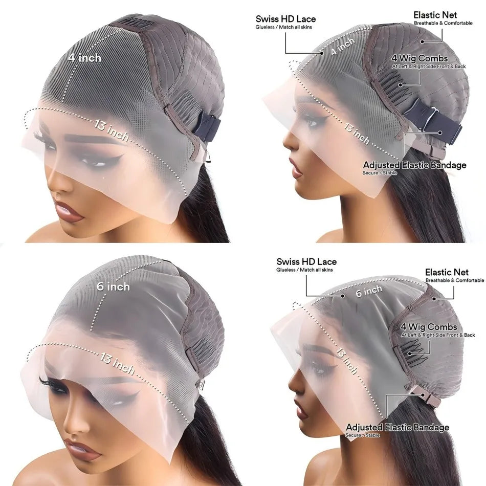 Chocolate Brown 13X6 Straight Human Hair Wigs 13X4 Hd Lace Frontal Wig 250 Density Colored Pre Plucked Brazilian Lace Front Wig Chocolate Brown 13X6 Straight Human Hair Wigs 13X4 Hd Lace Frontal Wig 250 Density Colored Pre Plucked Brazilian Lace Front Wig