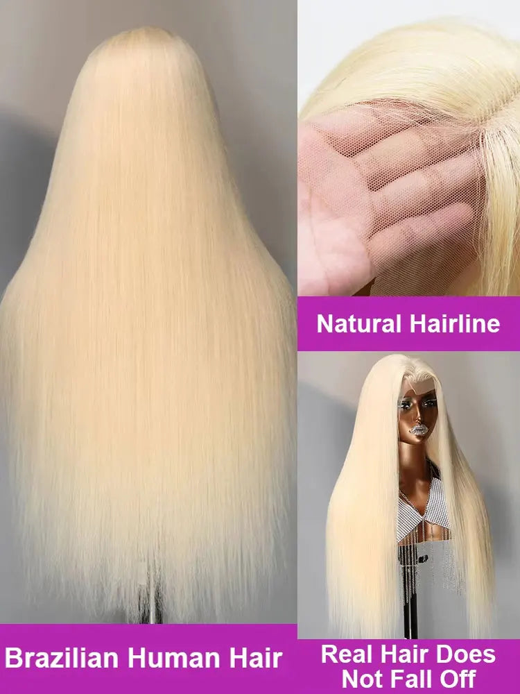 Blonde Wig Straight 613 Hd Lace Frontal Wig 13X6 13X4 Transparent Brazilian Straight Lace Front Wigs 30 34 Inch Human Hair Blonde Wig Straight 613 Hd Lace Frontal Wig 13X6 13X4 Transparent Brazilian Straight Lace Front Wigs 30 34 Inch Human Hair