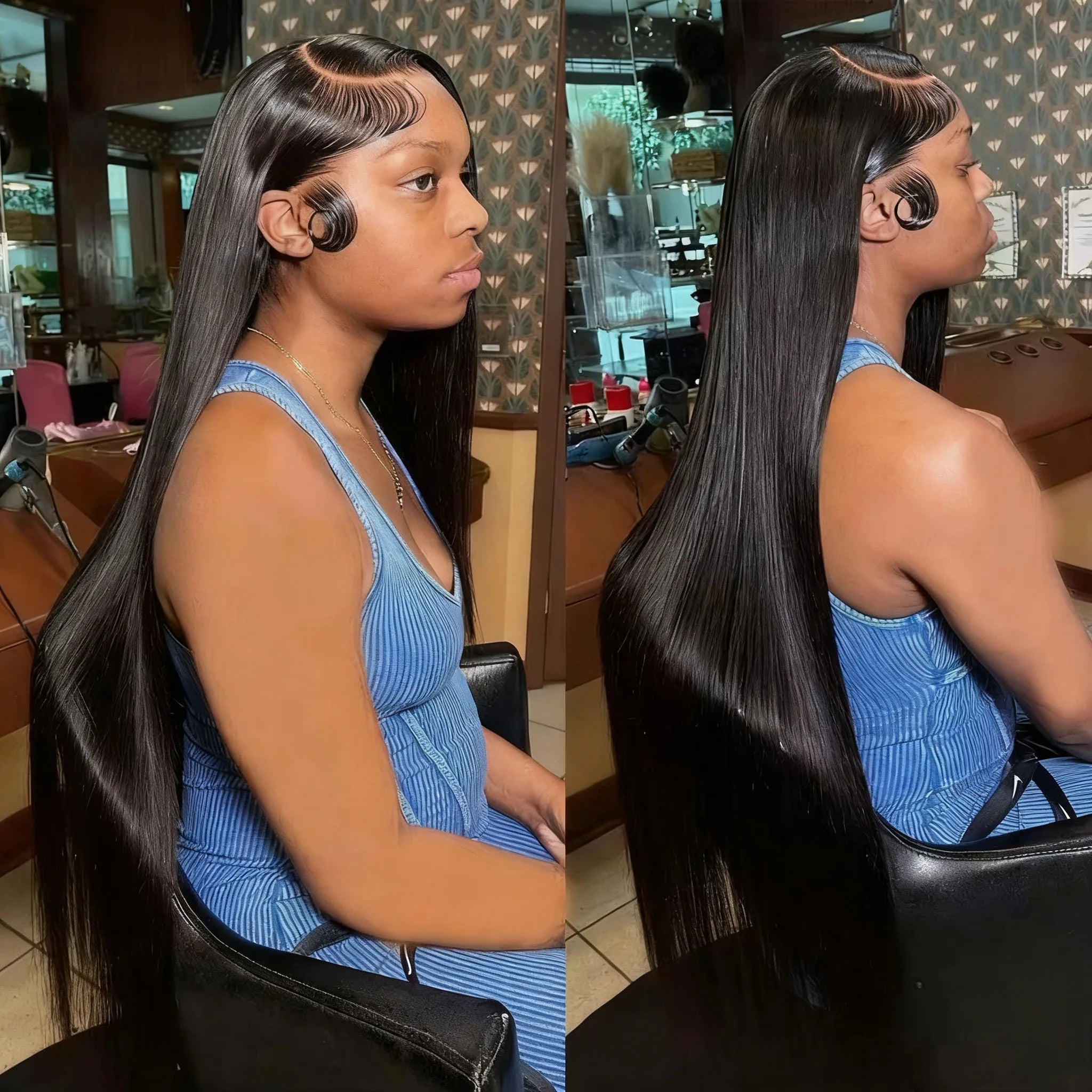Bone Straight Lace Front Wigs Human Hair Brazilian 13x4 13x6 5x5HD Transparent Lace Frontal Wigs For Women 40 Inches 220 Density Bone Straight Lace Front Wigs Human Hair Brazilian 13x4 13x6 5x5HD Transparent Lace Frontal Wigs For Women 40 Inches 220 Density