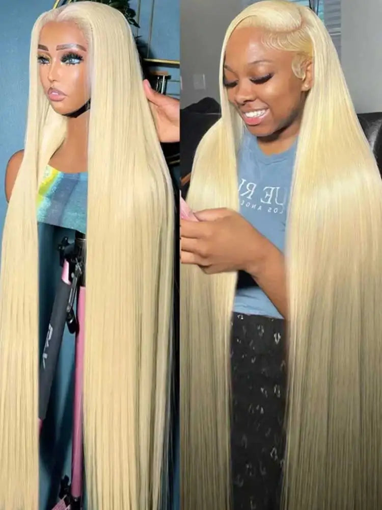 Blonde Wig Straight 613 Hd Lace Frontal Wig 13X6 13X4 Transparent Brazilian Straight Lace Front Wigs 30 34 Inch Human Hair Blonde Wig Straight 613 Hd Lace Frontal Wig 13X6 13X4 Transparent Brazilian Straight Lace Front Wigs 30 34 Inch Human Hair