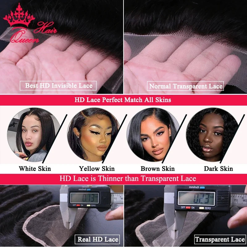 Queen Hair Loose Deep Real HD Lace Wig Raw Hair Pre Plucked Full Frontal 13x6 13x4 5x5 6x6 Closure Melt Skin Lace HD Lace Wig Queen Hair Loose Deep Real HD Lace Wig Raw Hair Pre Plucked Full Frontal 13x6 13x4 5x5 6x6 Closure Melt Skin Lace HD Lace Wig
