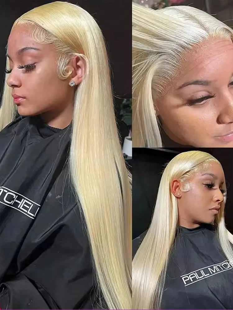 Blonde Wig Straight 613 Hd Lace Frontal Wig 13X6 13X4 Transparent Brazilian Straight Lace Front Wigs 30 34 Inch Human Hair Blonde Wig Straight 613 Hd Lace Frontal Wig 13X6 13X4 Transparent Brazilian Straight Lace Front Wigs 30 34 Inch Human Hair