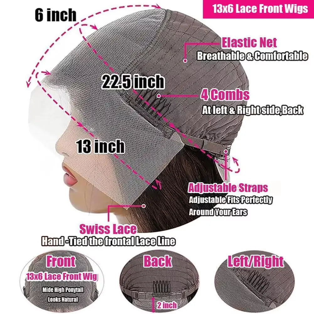 13x4 Chocolate Brown Body Wave Lace Front Wig 30 36 Inch 100% Brazilian Human Hair Wigs Lace Front Wig 13x6 Brown Wig For Women 13x4 Chocolate Brown Body Wave Lace Front Wig 30 36 Inch 100% Brazilian Human Hair Wigs Lace Front Wig 13x6 Brown Wig For Women