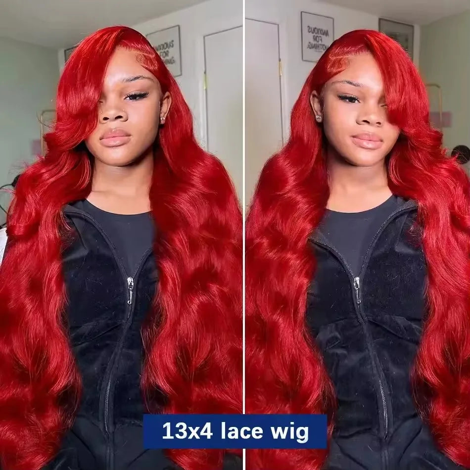Hot Red 13x6 Hd Lace Frontal Human Hair Wigs Brazilian Colored Body Wave Lace Front Wig 13x4 4x4 5x5 Closure Wig For Women Hot Red 13x6 Hd Lace Frontal Human Hair Wigs Brazilian Colored Body Wave Lace Front Wig 13x4 4x4 5x5 Closure Wig For Women
