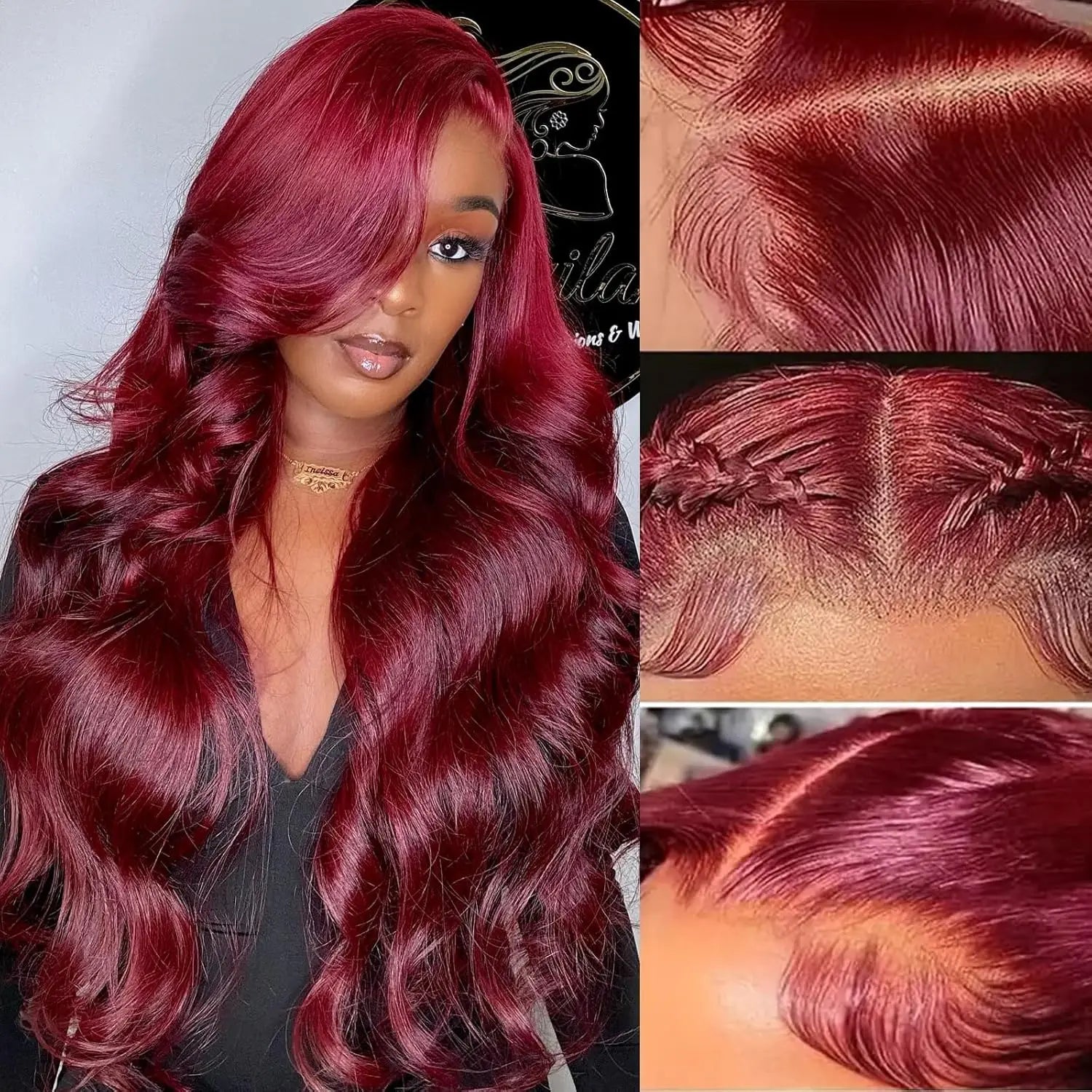 250% Density 99j Human Hair Wig 34 Inch Burgundy 13x4 HD Lace Frontal Body Wave Human Hair Wigs 100% Brazilian Human Hair 250% Density 99j Human Hair Wig 34 Inch Burgundy 13x4 HD Lace Frontal Body Wave Human Hair Wigs 100% Brazilian Human Hair
