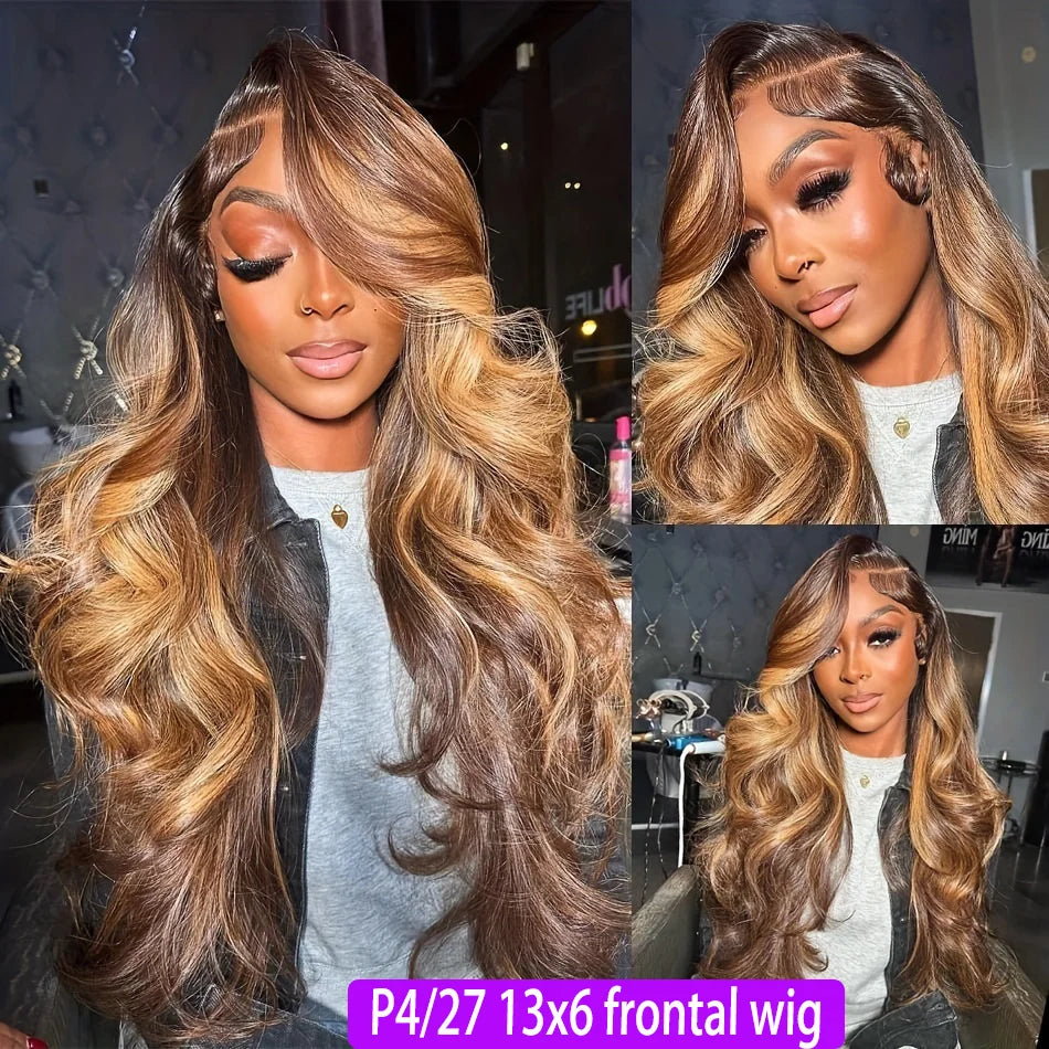 1b30 Black Brown Lace Front 13x4 Body Wave Wigs P427 Highlight Ombre 100% Human Hair 13x6 HD Lace Frontal Blonde Colored Wig 1b30 Black Brown Lace Front 13x4 Body Wave Wigs P427 Highlight Ombre 100% Human Hair 13x6 HD Lace Frontal Blonde Colored Wig