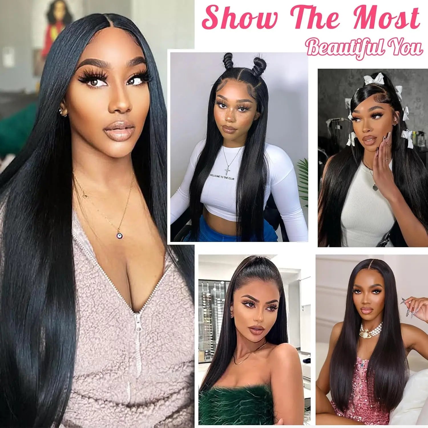 30 40 Inch 13x4 HD Transparent Bone Straight Lace Front Wig 200 Density Brazilian 13x6 Lace Frontal Wigs Human Hair For Women 30 40 Inch 13x4 HD Transparent Bone Straight Lace Front Wig 200 Density Brazilian 13x6 Lace Frontal Wigs Human Hair For Women