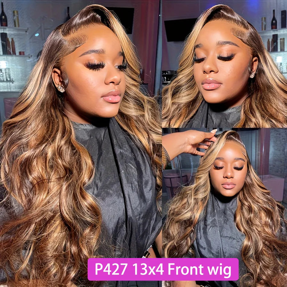 1b30 Black Brown Lace Front 13x4 Body Wave Wigs P427 Highlight Ombre 100% Human Hair 13x6 HD Lace Frontal Blonde Colored Wig 1b30 Black Brown Lace Front 13x4 Body Wave Wigs P427 Highlight Ombre 100% Human Hair 13x6 HD Lace Frontal Blonde Colored Wig