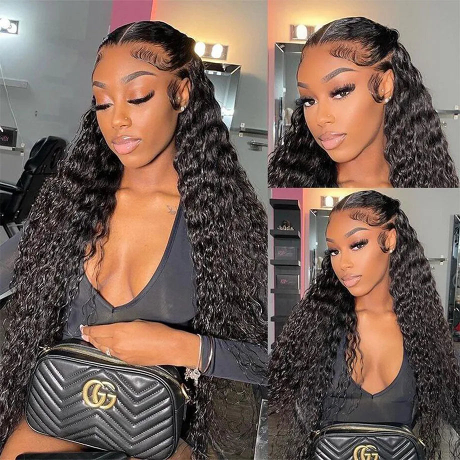 Curly Glueless Wigs Human Hair Ready To Wear 13x6 Deep Wave Hd Lace Front Human Hair Wig Transparent Curly Water Wave Lace Wigs Curly Glueless Wigs Human Hair Ready To Wear 13x6 Deep Wave Hd Lace Front Human Hair Wig Transparent Curly Water Wave Lace Wigs