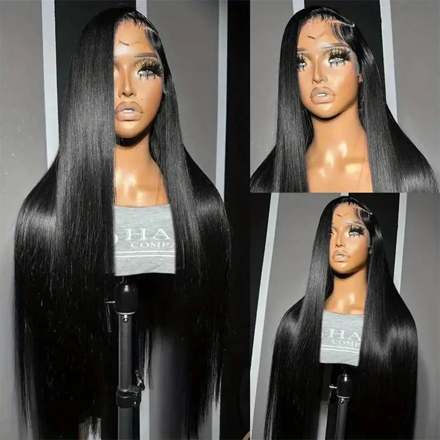 30 40 Inch 13x4 HD Transparent Bone Straight Lace Front Wig 200 Density Brazilian 13x6 Lace Frontal Wigs Human Hair For Women 30 40 Inch 13x4 HD Transparent Bone Straight Lace Front Wig 200 Density Brazilian 13x6 Lace Frontal Wigs Human Hair For Women