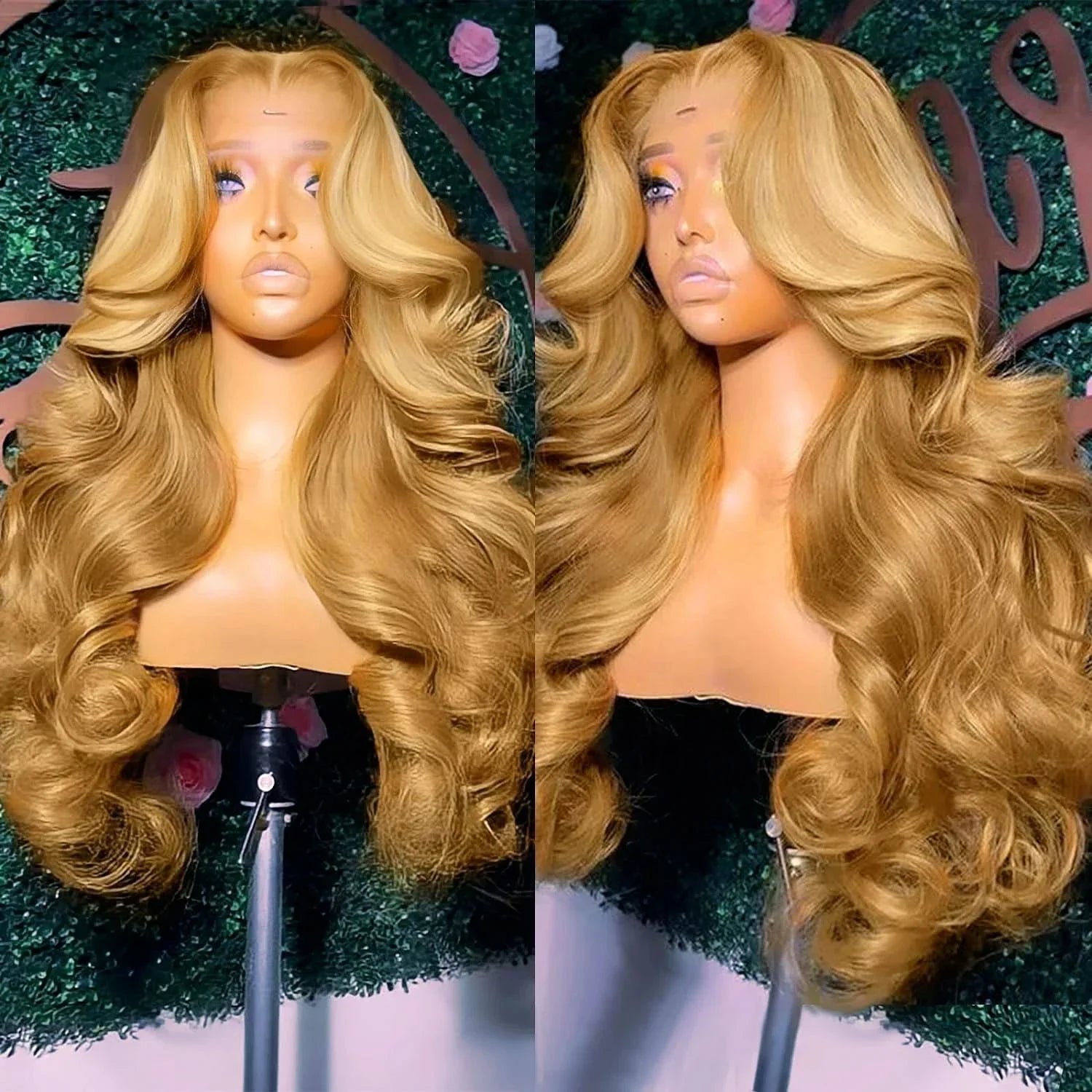 27# Body Wave 32 Inch Honey Blonde Color 13x6 HD Lace Front Wigs Human Hair 220% Density Raw Virgin Highlight Lace Frontal Wig 27# Body Wave 32 Inch Honey Blonde Color 13x6 HD Lace Front Wigs Human Hair 220% Density Raw Virgin Highlight Lace Frontal Wig