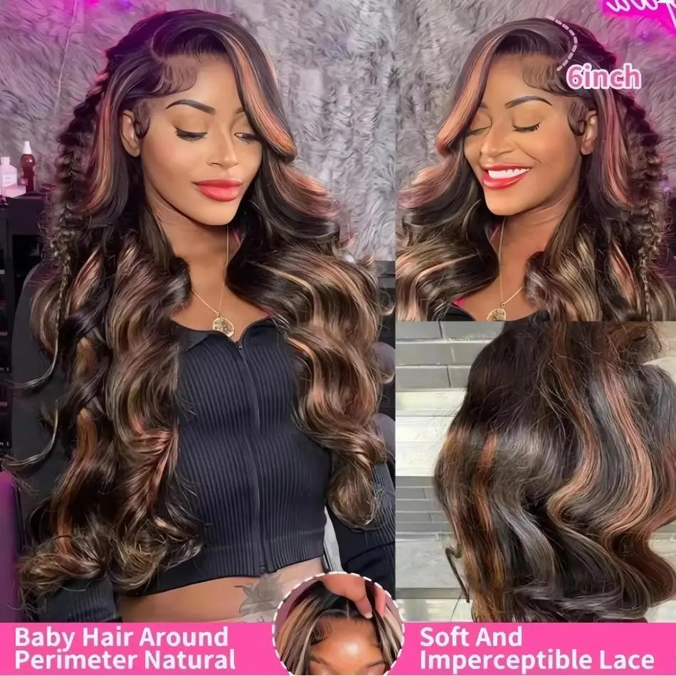 1b30 Black Brown Lace Front 13x4 Body Wave Wigs P427 Highlight Ombre 100% Human Hair 13x6 HD Lace Frontal Blonde Colored Wig 1b30 Black Brown Lace Front 13x4 Body Wave Wigs P427 Highlight Ombre 100% Human Hair 13x6 HD Lace Frontal Blonde Colored Wig