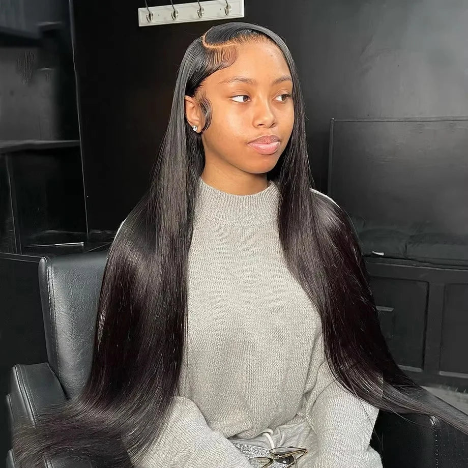 200% Density 42 Inch HD Lace Front Human Hair Wigs Straight 13x4 Transparent Lace Frontal Human Hair Wigs Pre Plucke For Women 200% Density 42 Inch HD Lace Front Human Hair Wigs Straight 13x4 Transparent Lace Frontal Human Hair Wigs Pre Plucke For Women