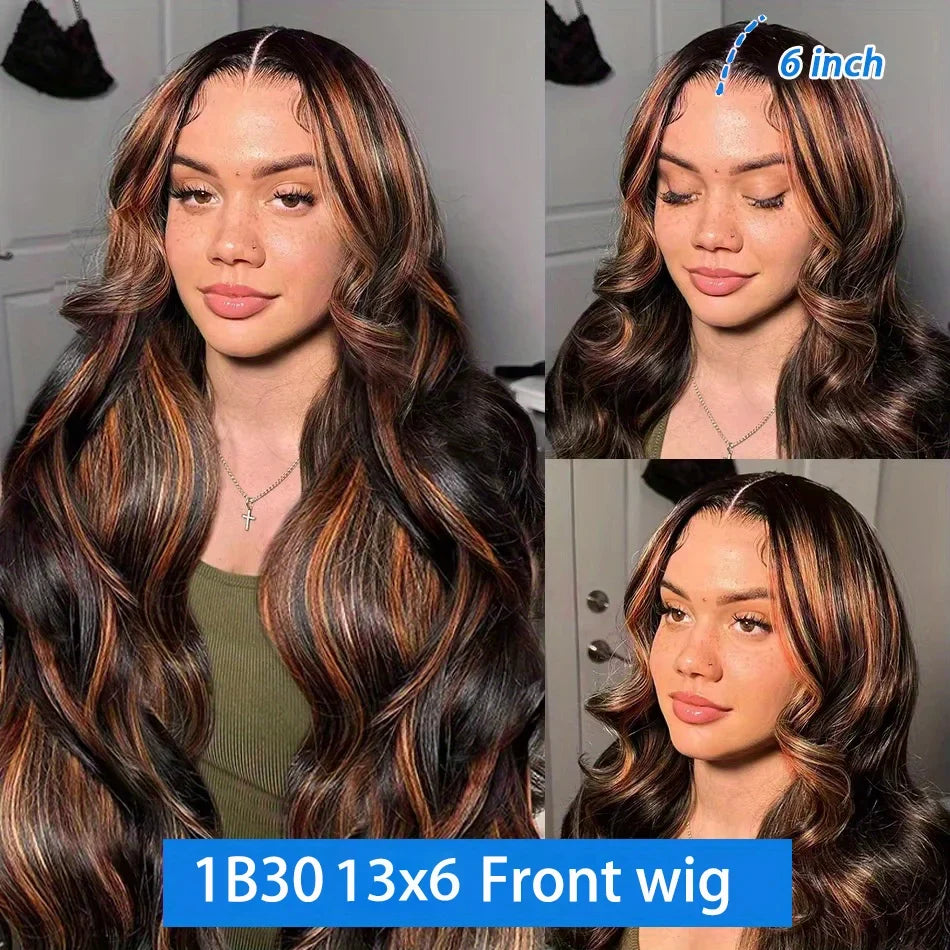 1b30 Black Brown Lace Front 13x4 Body Wave Wigs P427 Highlight Ombre 100% Human Hair 13x6 HD Lace Frontal Blonde Colored Wig 1b30 Black Brown Lace Front 13x4 Body Wave Wigs P427 Highlight Ombre 100% Human Hair 13x6 HD Lace Frontal Blonde Colored Wig