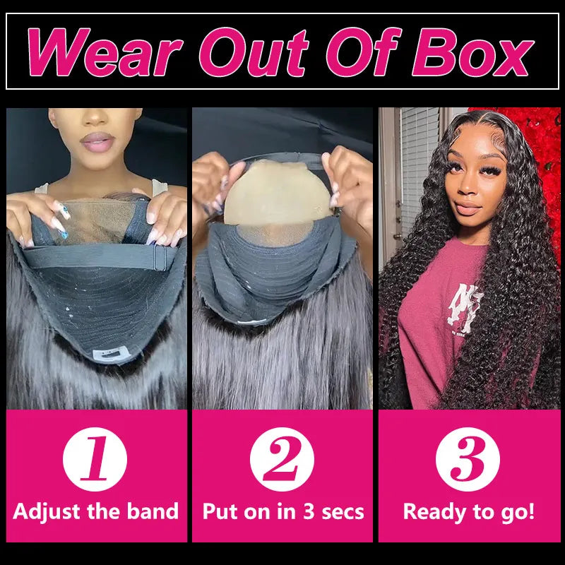 Curly Glueless Wigs Human Hair Ready To Wear 13x6 Deep Wave Hd Lace Front Human Hair Wig Transparent Curly Water Wave Lace Wigs Curly Glueless Wigs Human Hair Ready To Wear 13x6 Deep Wave Hd Lace Front Human Hair Wig Transparent Curly Water Wave Lace Wigs