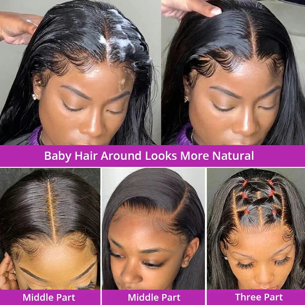 200% Density 42 Inch HD Lace Front Human Hair Wigs Straight 13x4 Transparent Lace Frontal Human Hair Wigs Pre Plucke For Women 200% Density 42 Inch HD Lace Front Human Hair Wigs Straight 13x4 Transparent Lace Frontal Human Hair Wigs Pre Plucke For Women