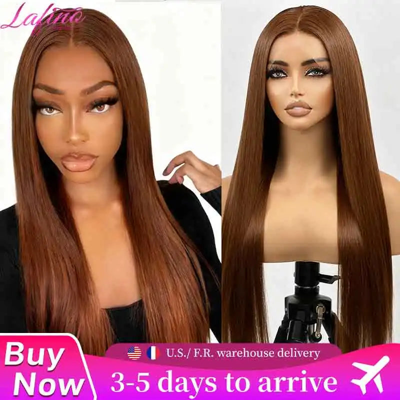 #4 Chocolate Brown Straight Human Hair Wig 13x6 Hd Lace Human Hair Wig 13x4 Lace Front Wig 200% Density Brazilian Hair For Women #4 Chocolate Brown Straight Human Hair Wig 13x6 Hd Lace Human Hair Wig 13x4 Lace Front Wig 200% Density Brazilian Hair For Women