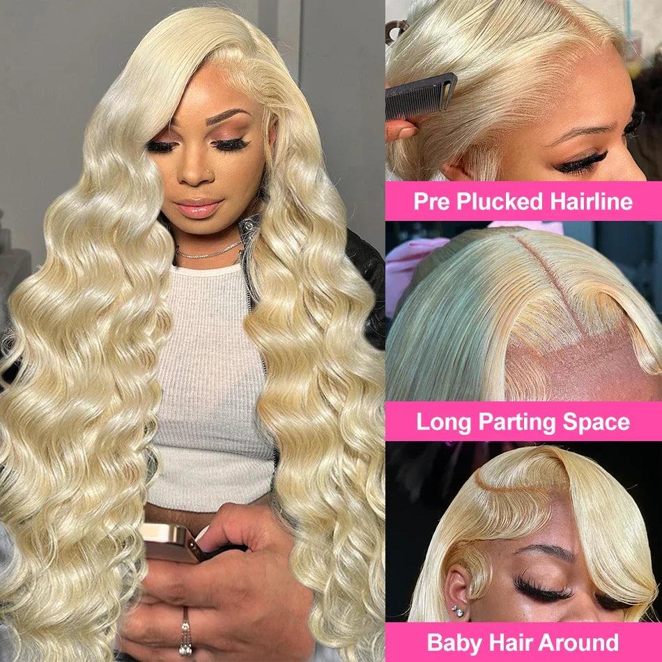 613 Body Wave Human Hair Wig 13x6 Hd Lace Frontal Wig Pre Plucked Brazilian 30 inch Blonde 613 Lace Front Wigs 13x4 Lace Wig 613 Body Wave Human Hair Wig 13x6 Hd Lace Frontal Wig Pre Plucked Brazilian 30 inch Blonde 613 Lace Front Wigs 13x4 Lace Wig