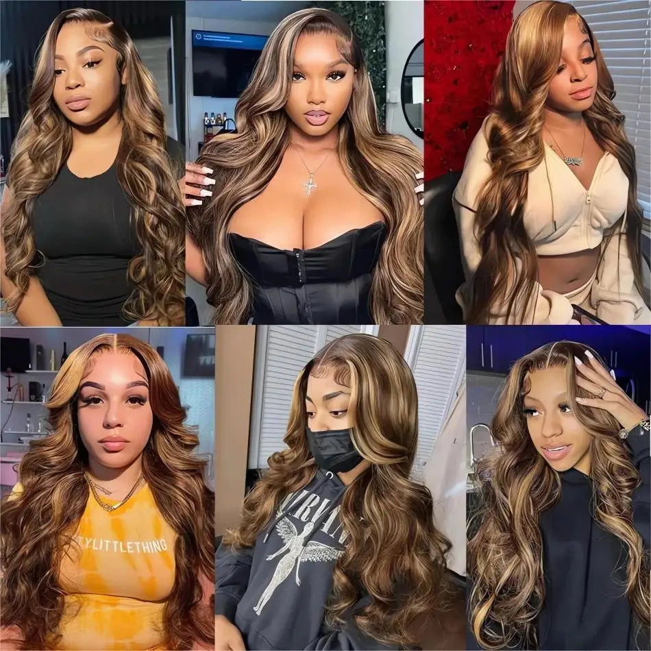 1b30 Black Brown Lace Front 13x4 Body Wave Wigs P427 Highlight Ombre 100% Human Hair 13x6 HD Lace Frontal Blonde Colored Wig 1b30 Black Brown Lace Front 13x4 Body Wave Wigs P427 Highlight Ombre 100% Human Hair 13x6 HD Lace Frontal Blonde Colored Wig