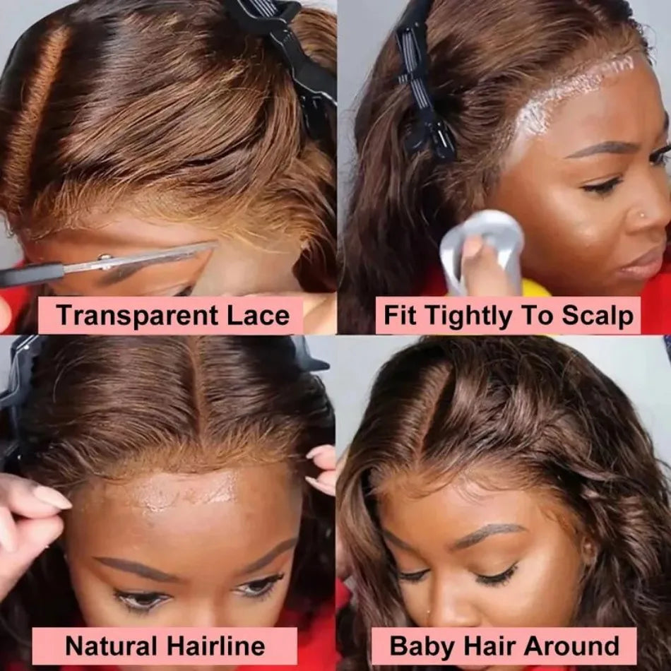 Chocolate Brown 13X6 Straight Human Hair Wigs 13X4 Hd Lace Frontal Wig 250 Density Colored Pre Plucked Brazilian Lace Front Wig Chocolate Brown 13X6 Straight Human Hair Wigs 13X4 Hd Lace Frontal Wig 250 Density Colored Pre Plucked Brazilian Lace Front Wig
